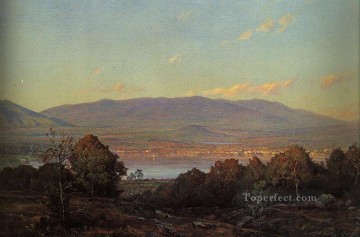  William Arte - Atardecer en el paisaje de Center Harbor New Hampshire William Trost Richards
